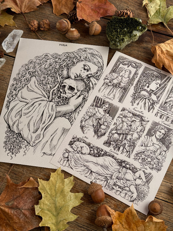 Pack Prints Deadly Sins and Tristitia ®