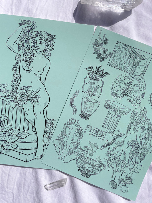 Pack Prints Ninfas y Tattoo ©