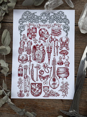 Print inventario Medieval®Blanco
