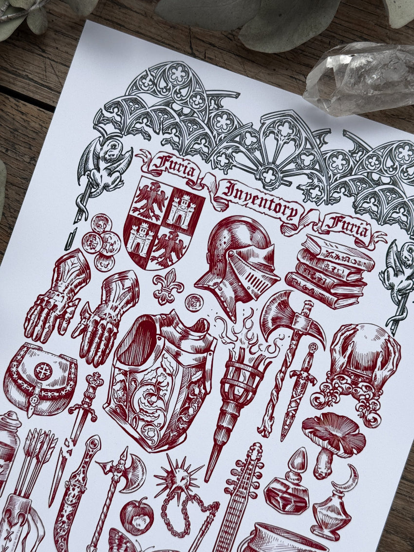 Print inventario Medieval®Blanco