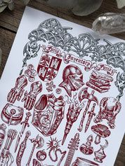 Print inventario Medieval®Blanco