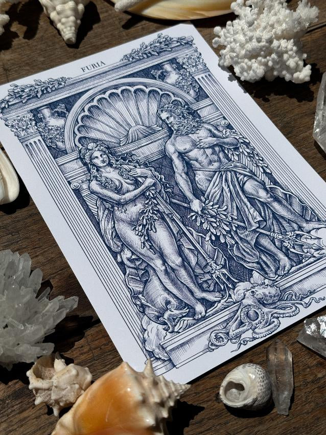 Print Poseidon and White Amphitrite©