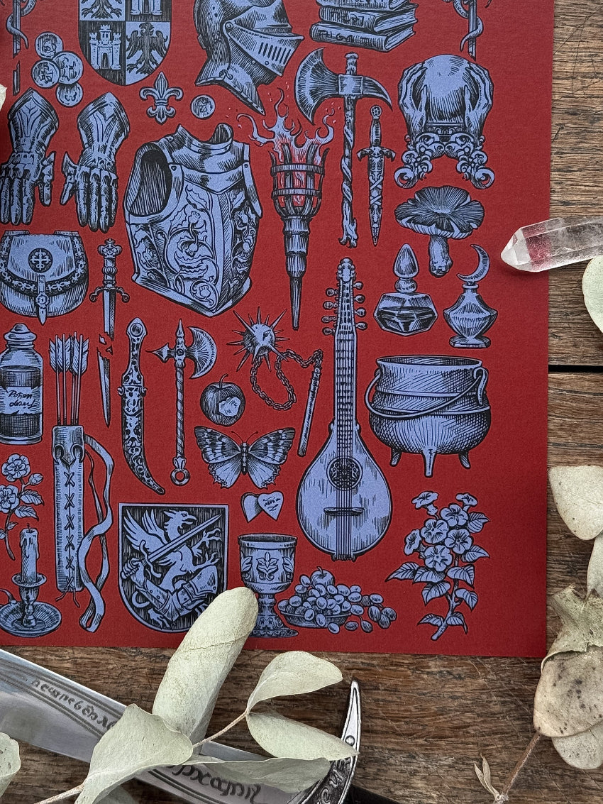 Print Inventario Medieval®rojo