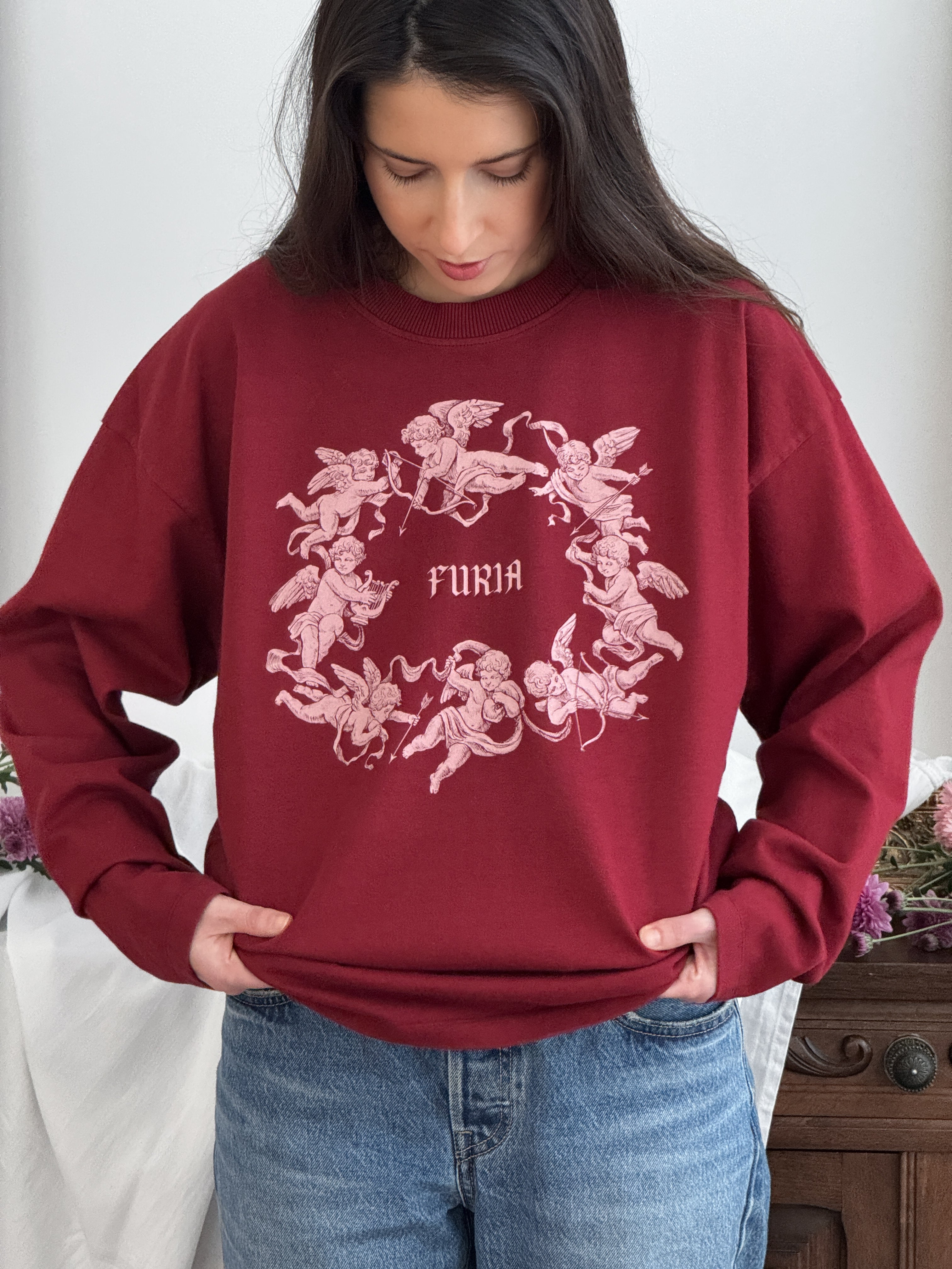 Camiseta Eros Y Psiqué ©Granate (Disponible 8 de Febrero)