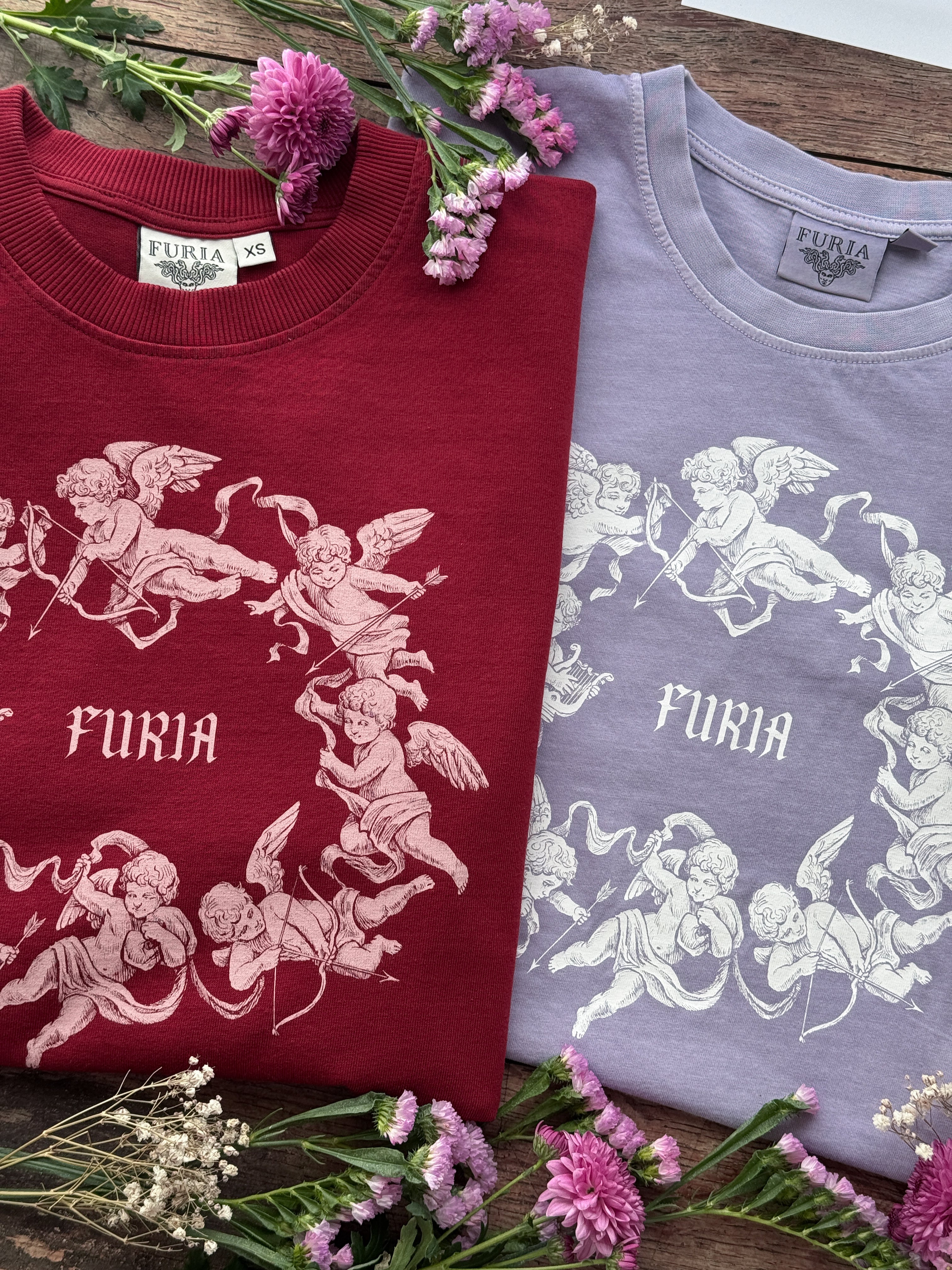 Camiseta Eros Y Psiqué ©Granate (Disponible 8 de Febrero)