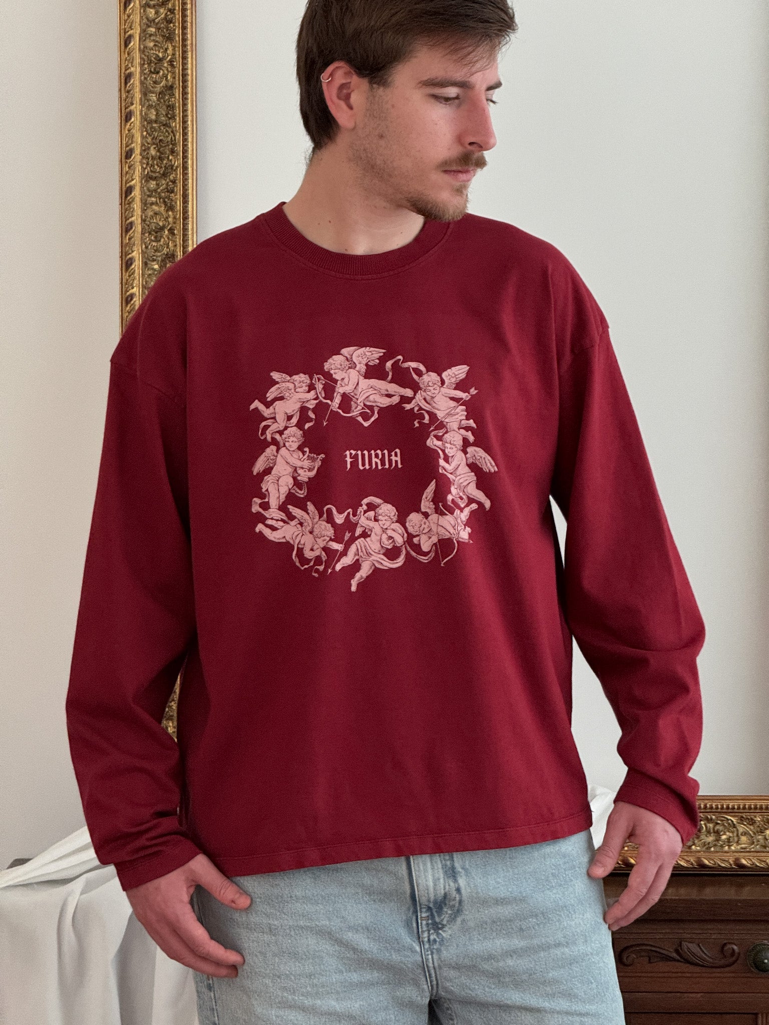 Camiseta Eros Y Psiqué ©Granate (Disponible 8 de Febrero)