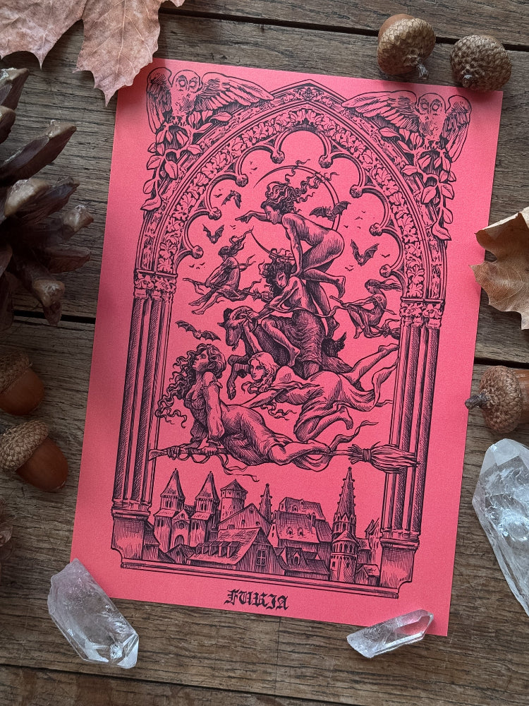 Pack print Vuelo de las Brujas® Rojo