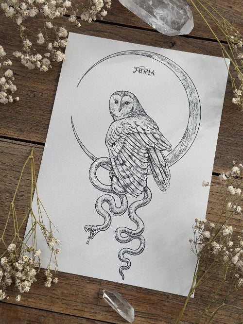 Print Buho y Serpiente®