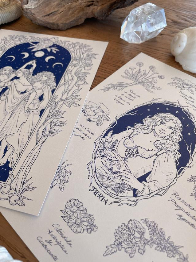 Pack Print Coven and Botanical Witch ©