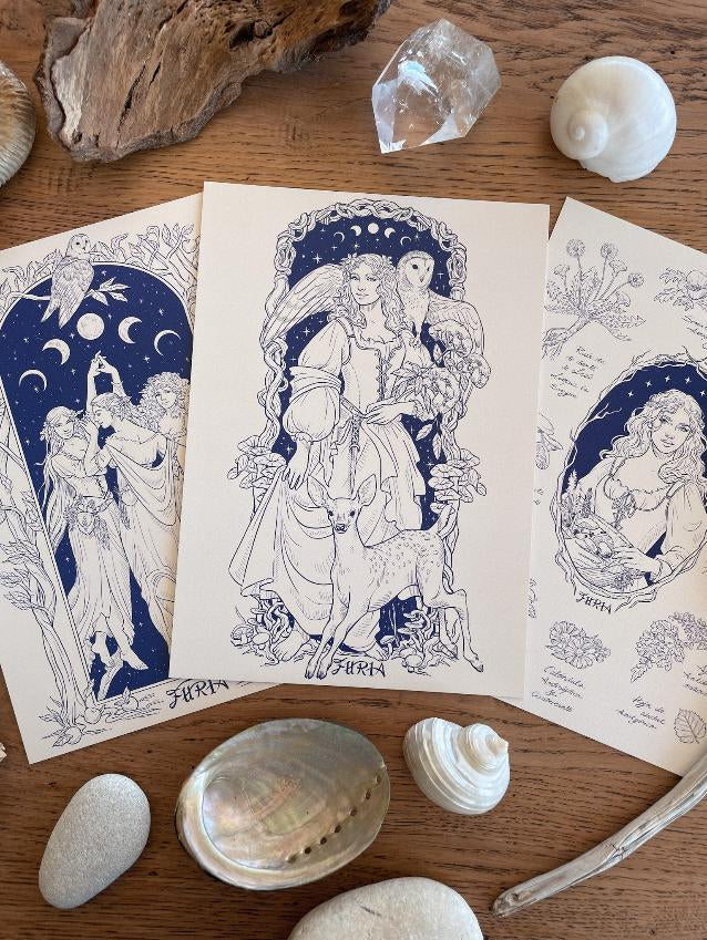 Pack Print Coven, Botanical Witch and Forest Witch ©