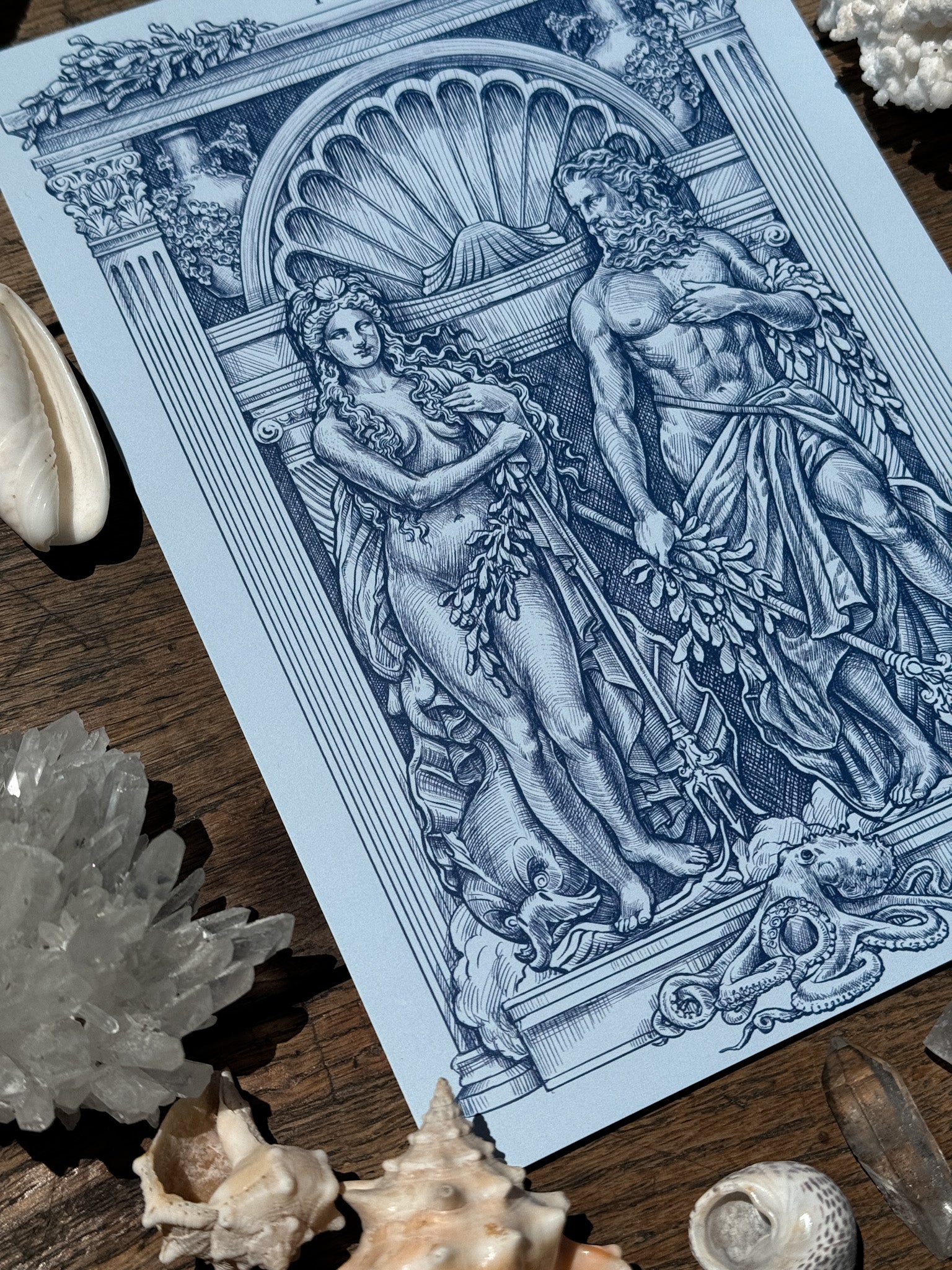 Print Poseidon and Blue Amphitrite ©